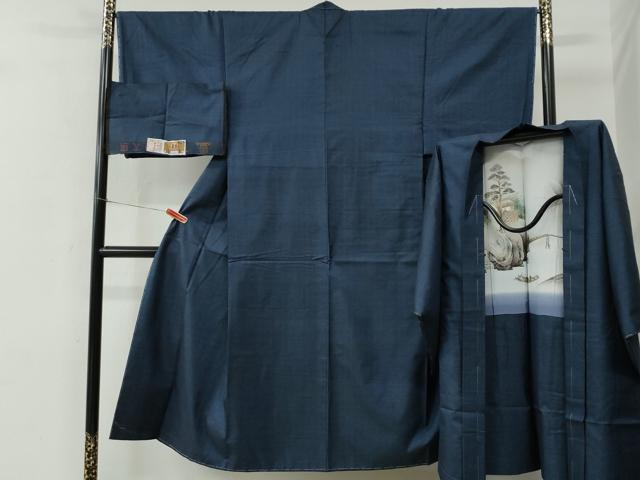 平和屋着物●男性 本場大島紬 アンサンブル 100亀甲 総詰め 川畑春廣作 証紙付き 正絹 逸品 未使用 CABE2040yc