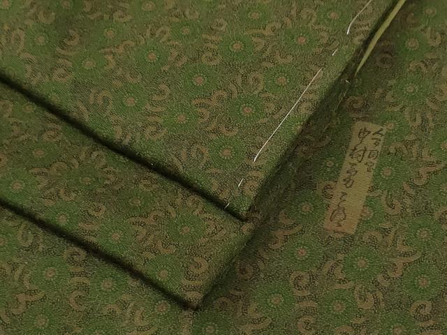 平和屋着物●重要無形文化財 人間国宝 中村勇二郎 江戸小紋 古代菊 正絹 逸品 未使用 CABE2077yc