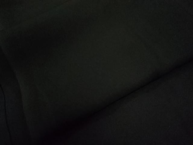 平和屋着物●男性 黒紋付 草木下染 証紙付き キングサイズ 正絹 逸品 未使用 CABE2130yc