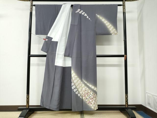 平和屋着物●訪問着 作家物 梅 暈し染め 正絹 逸品 CABE2189yc