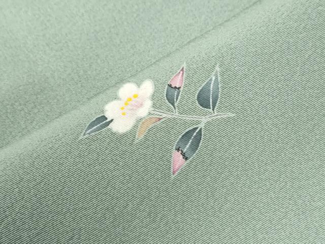 平和屋着物●訪問着 友禅 作家物 枝花文 正絹 逸品 未使用 CABE2194yc