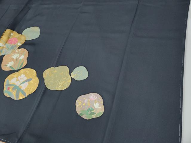 平和屋着物●訪問着 草花文 金彩 正絹 逸品 未使用 CABE2198yc