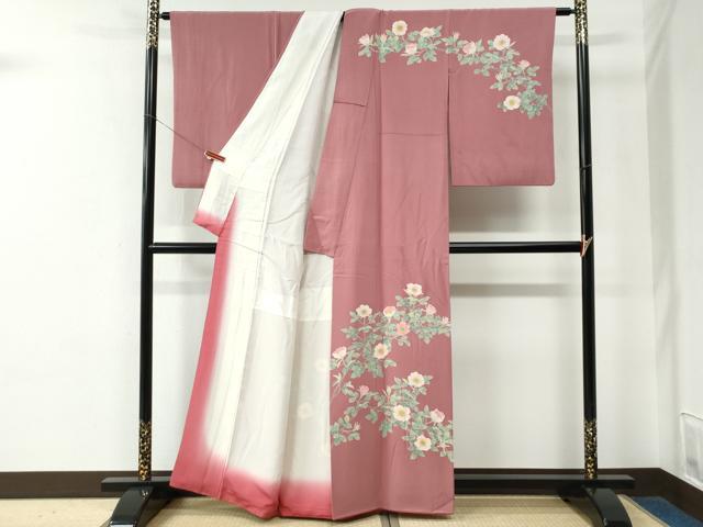 平和屋着物●訪問着 作家物 枝花文 正絹 逸品 CABE2257yc