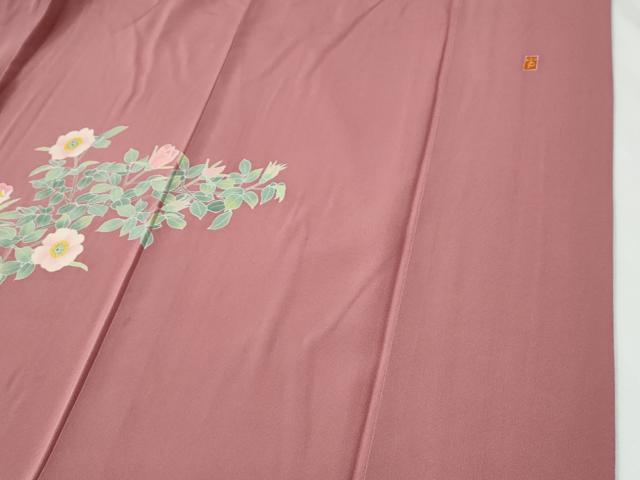 平和屋着物●訪問着 作家物 枝花文 正絹 逸品 CABE2257yc