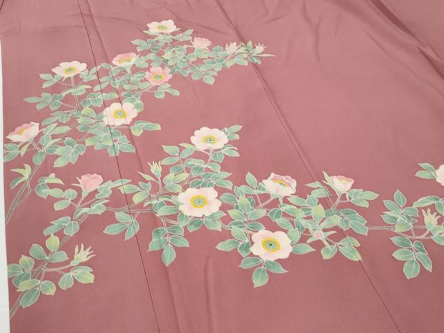 平和屋着物●訪問着 作家物 枝花文 正絹 逸品 CABE2257yc