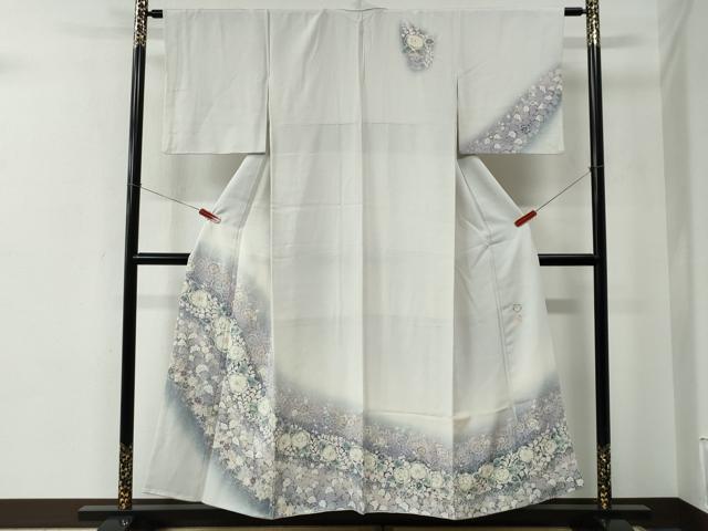 平和屋着物●越後十日町の一流染匠 桐屋・翠山工房 訪問着 辻が花 絞り 暈し染め 正絹 逸品 CABE2269yc