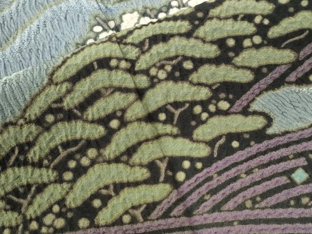 平和屋着物●十日町 名門 滝泰謹製 色留袖 刺繍 松竹梅花文 暈し染め 正絹 逸品 CABE2280yc