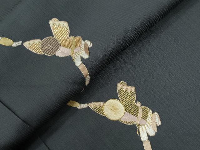 平和屋着物●訪問着 総刺繍 竹屋町刺繍 人物文 金糸 正絹 逸品 CABE2298yc