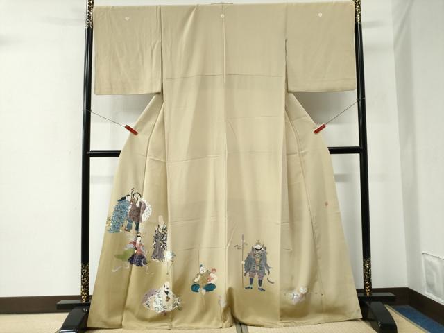 平和屋着物●京友禅工芸作家 小宮山彌一 色留袖 七福神 暈し染め 正絹 逸品 CABE2454yc