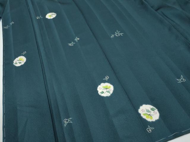 平和屋着物●上質な小紋 絞り 草花文 正絹 逸品 未使用 CABE2459yc