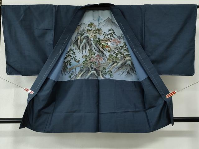 平和屋着物●男性 本場大島紬 アンサンブル 80亀甲 総詰め 正絹 逸品 未使用 CABE2466yc