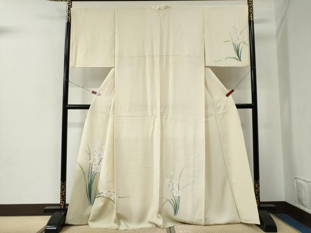 平和屋着物○訪問着 友禅 草花文 正絹 逸品 CABE2480yc