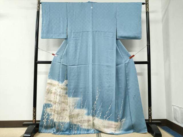 平和屋着物●豪華色留袖 作家物 刺繍 鷺 枝蕾 暈し染め 金彩 正絹 逸品 CABE2489yc