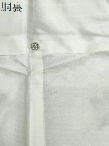 平和屋着物●本場大島紬 白大島 総絣 薔薇 正絹 逸品 未使用 CABE2492yc