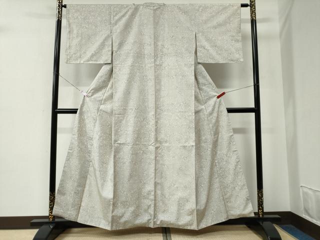 平和屋着物●本場大島紬 白大島 7マルキ 吉祥文 正絹 逸品 CABE2494yc