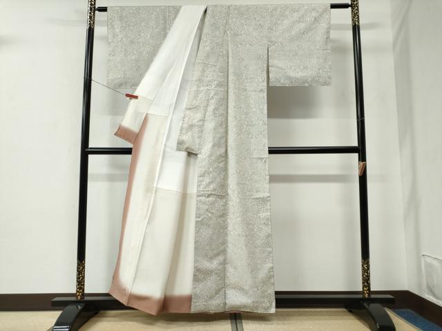 平和屋着物●本場大島紬 白大島 7マルキ 吉祥文 正絹 逸品 CABE2494yc