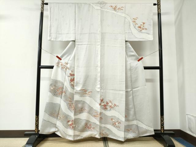 平和屋着物●訪問着　絞り　草花文　金彩　正絹　逸品　CABE2511yc 平和屋着物○訪問着 絞り 草花文 金彩 正絹 逸品 CABE2511yc