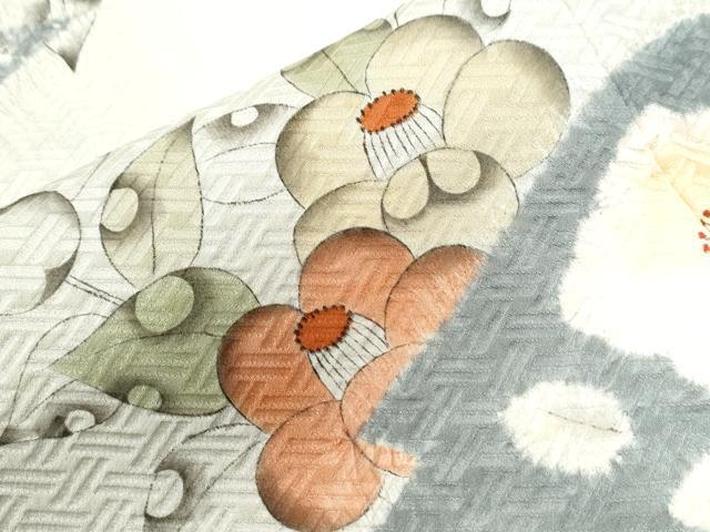 平和屋着物●訪問着 辻が花 手描き 絞り 正絹 逸品 CABE2519yc