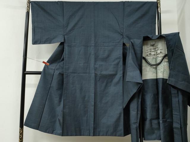 平和屋着物○男性 本場大島紬 アンサンブル 120亀甲 総詰め 正絹 逸品