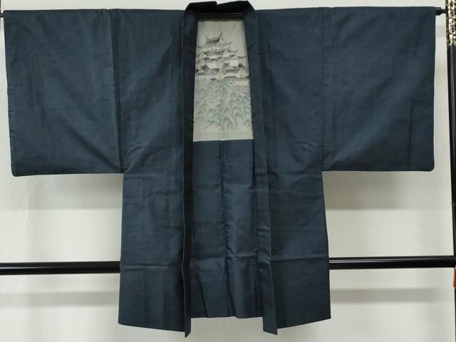 平和屋着物●男性 本場大島紬 アンサンブル 120亀甲 総詰め 正絹 逸品 CABE2766yc