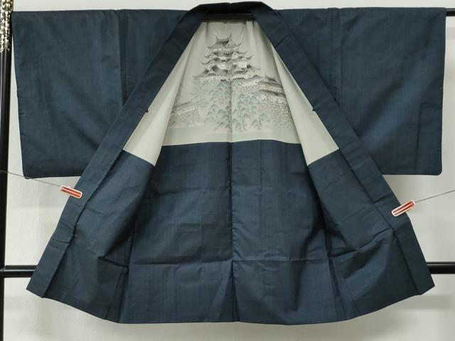 平和屋着物●男性 本場大島紬 アンサンブル 120亀甲 総詰め 正絹 逸品 CABE2766yc