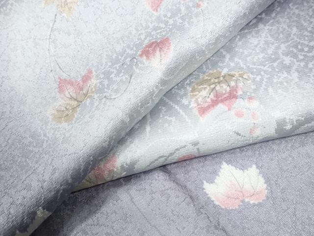 平和屋着物●長襦袢　無双仕立て　南天蔦の葉地紋　蛍暈し　やまと誂製　正絹　逸品　CABE2870yc 平和屋着物○長襦袢 無双仕立て 南天蔦の葉地紋 蛍暈し やまと