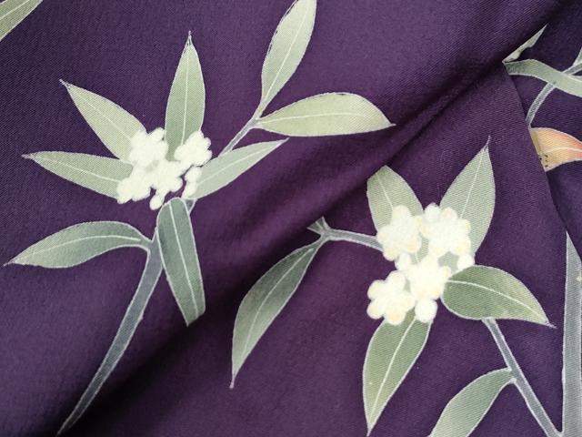 平和屋着物●本加賀友禅作家 南克治 訪問着 枝花文 正絹 逸品 CABE2912yc