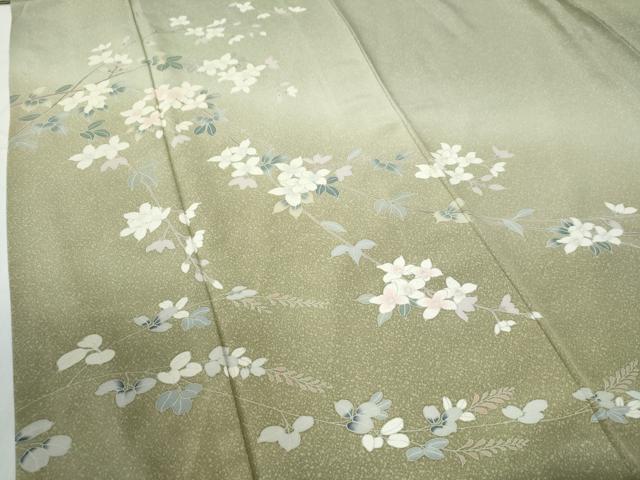 平和屋着物●訪問着 友禅 枝花文 暈し染め 正絹 逸品 CABE2931yc