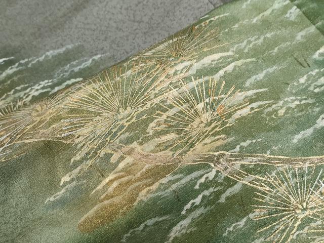 平和屋着物●豪華色留袖 作家物 松葉文 暈し染め 金彩 正絹 逸品 CABE2936yc