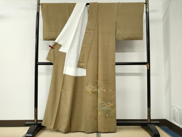 平和屋着物●豪華色留袖 刺繍 竜田川草花文 暈し染め 松坂屋扱い 正絹 逸品 CABE2939yc