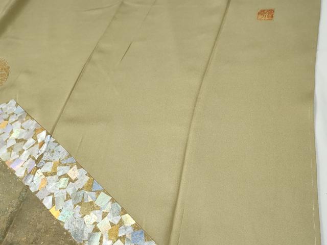平和屋着物●金彩友禅作家 金彩の魔術師 堀省平 金煌織 訪問着 鳳凰花唐草文 金銀彩 正絹 逸品 CABE2949yc