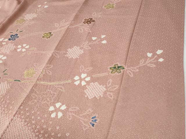 平和屋着物●訪問着 絞り 舞桜文 金彩 正絹 逸品 CABE2990yc