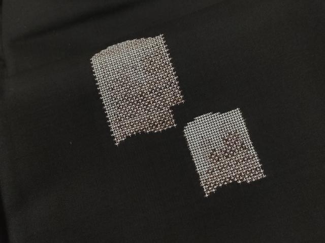 平和屋着物●本場大島紬 9マルキ 泥染め 地空き 瓦文 伊集院理一作 証紙付き 正絹 逸品 CABE2996yc