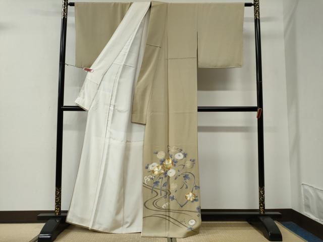 平和屋着物●豪華色留袖 駒刺繍 万寿菊 立波 金彩 正絹 逸品 CABE3018yc