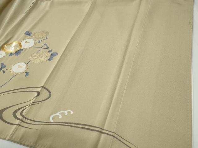 平和屋着物●豪華色留袖 駒刺繍 万寿菊 立波 金彩 正絹 逸品 CABE3018yc