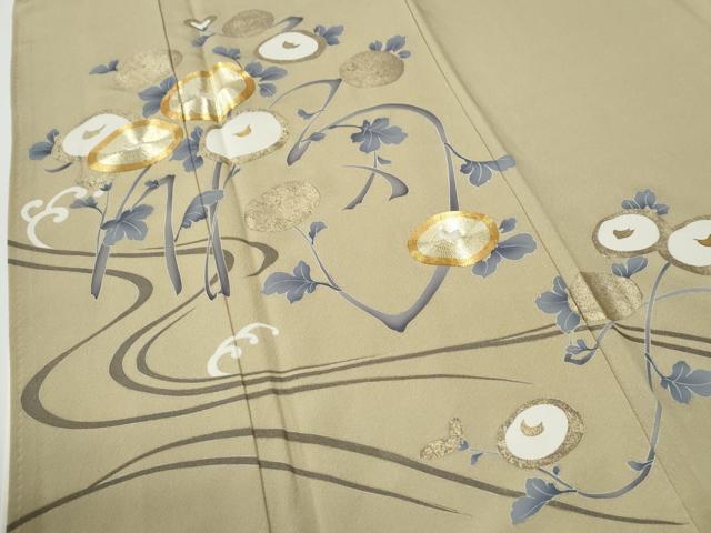平和屋着物●豪華色留袖 駒刺繍 万寿菊 立波 金彩 正絹 逸品 CABE3018yc