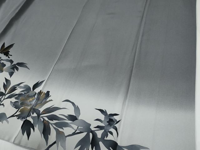 平和屋着物●訪問着 花蝶文 ラインストーン 暈し染め 金彩 ますいわ屋扱い 正絹 逸品 CABE3049yc