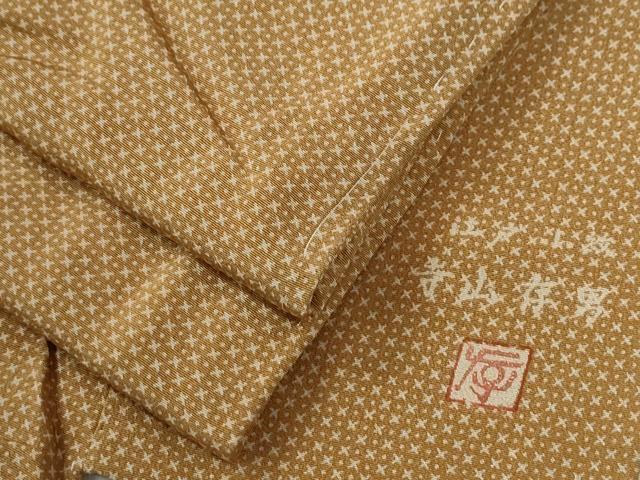 平和屋着物●江戸小紋 寺山存男 吉祥文 正絹 逸品 未使用 CABE3057yc
