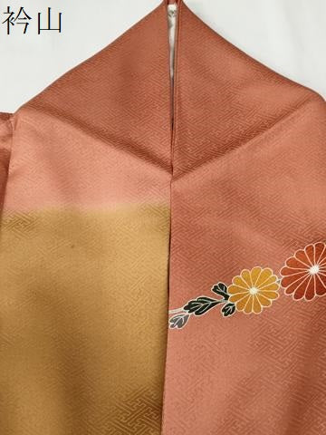 平和屋着物●訪問着 霞吉祥枝花文 正絹 逸品 CABE3080yc