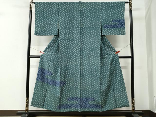 平和屋着物●訪問着 エ霞舞花文 正絹 逸品 CABE3109yc
