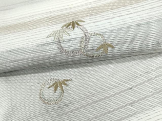 平和屋着物●訪問着 総刺繍 糸巻き おかめ 正絹 逸品 CABE3117yc