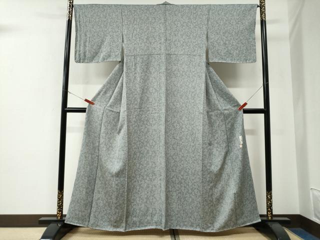 平和屋着物●伝統工芸士 松井春男 小紋 枝垂れ花文 正絹 逸品 未使用 CABE3120yc
