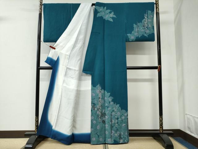 平和屋着物●訪問着 草花文 正絹 逸品 CABE3173yc