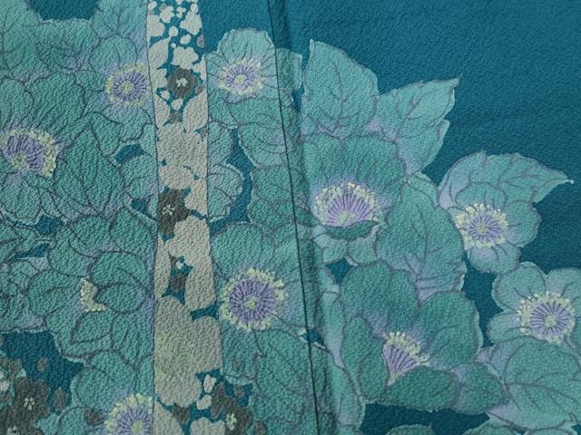 平和屋着物●訪問着 草花文 正絹 逸品 CABE3173yc