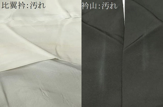 平和屋着物■豪華黒留袖 地紙雪輪安緑花文 暈し染め 金彩 正絹 逸品 CABE3282ev