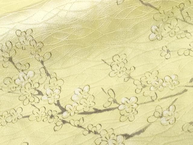 平和屋着物■上質な小紋 手描き 枝花文 暈し染め 正絹 逸品 CABE3349ev