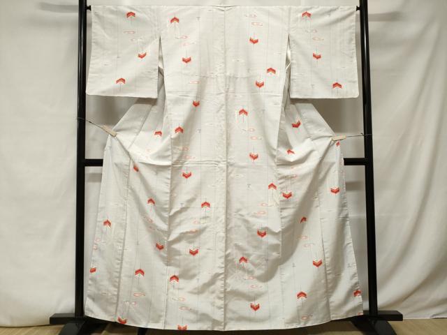 平和屋着物■上質な紬 糸巻き間道 正絹 逸品 CABE3424ev