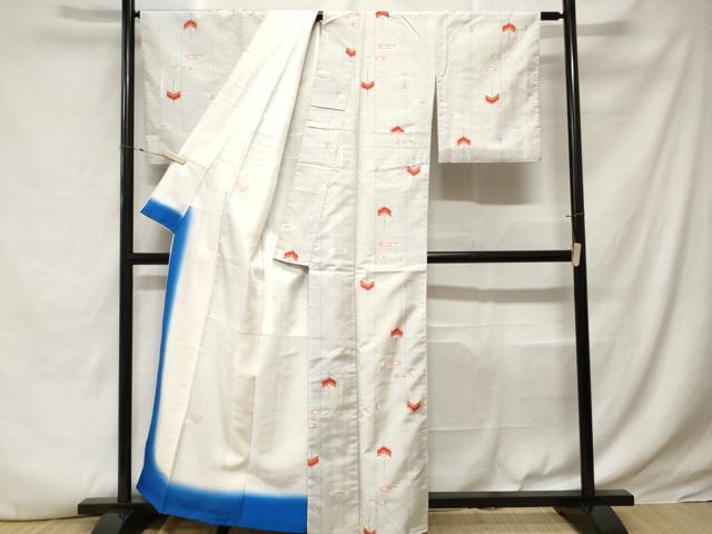 平和屋着物■上質な紬 糸巻き間道 正絹 逸品 CABE3424ev