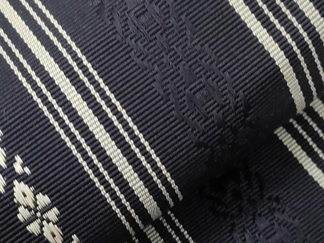 平和屋着物●男性 本場筑前博多織 角帯 献上 証紙付き 正絹 逸品 CABE3727dy