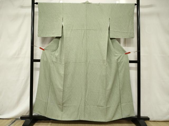 平和屋着物■上質な小紋 斜線文 正絹 逸品 CABE3803dy
